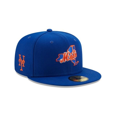 New York Mets Gorra | New Era MLB Local 59fifty Fitted Cap Mexico - Azules